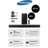 Samsung Q-Symphony, maksimum akustik etki Q Serisi Dolby Atmos ve DTS:X özellikli 360Waat Premium Soundbar