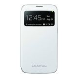 Samsung S View Kılıf Koruyucu Kılıf Premium Case Cover Samsung Galaxy Mega için - Beyaz