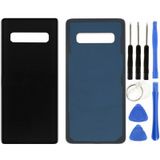 Samsung S10 Plus Sm-G975f Uyumlu Arka Pil Kapağı Siyah + Tamir Seti
