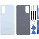 Samsung S20 Sm-G981 Uyumlu Arka Pil Kapağı Beyaz + Tamir Seti