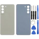 Samsung S21 Fe Sm-G990 Uyumlu Arka Pil Kapağı Yeşil + Tamir Seti