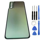 Samsung S21 Plus Sm-G996 Uyumlu Arka Pil Kapağı Gri + Tamir Seti