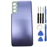 Samsung S21 Plus Sm-G996 Uyumlu Arka Pil Kapağı Mor + Tamir Seti