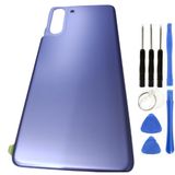 Samsung S21 Sm-G991 Uyumlu Arka Pil Kapağı Mavi + Tamir Seti
