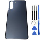 Samsung S21 Sm-G991 Uyumlu Arka Pil Kapağı Siyah + Tamir Seti