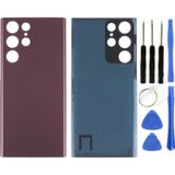 Samsung S22 Ultra Sm-s908 Uyumlu Arka Pil Kapağı Bordo + Tamir Seti Çok Renkli