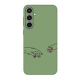 Samsung S23 FE Uyumlu Hand And Paw Yeşil Telefon Kılıfı