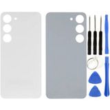 Samsung S23 Sm-S911 Uyumlu Arka Pil Kapağı Beyaz + Tamir Seti