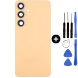 Samsung S24 Sm-S921 Uyumlu Arka Pil Kapağı Sarı + Tamir Seti
