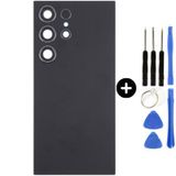 Samsung S24 Ultra Sm-S926 Uyumlu Arka Pil Kapağı Siyah + Tamir Seti