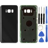 Samsung S8 Plus Sm-G955 Uyumlu Arka Pil Kapağı Siyah + Tamir Seti