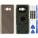 Samsung S8 Sm-G950 Uyumlu Arka Pil Kapağı Gold + Tamir Seti