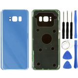 Samsung S8 Sm-G950 Uyumlu Arka Pil Kapağı Mavi + Tamir Seti