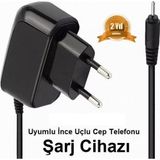 Samsung SGH-C140 C160 C250 C260 X180 ince Uçlu Cep Telefonu Şarj Cihazı Aleti