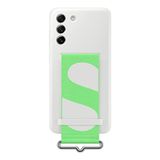 Samsung Silikon akıllı telefon kılıfı EF-GG990 Galaxy S21 FE 5G için | silikon, bant, cep telefonu kılıfı, ekstra ince, darbeye dayanıklı, koruyucu kılıf, beyaz - 7,1 inç
