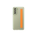Samsung Slim Strap akıllı telefon kılıfı EF-XG990 Galaxy S21 FE için, cep telefonu kılıfı, koruyucu kılıf, darbeye dayanıklı, ince ve kullanışlı, tutma bantlı, yeşil