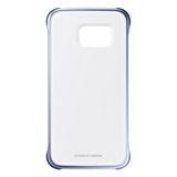 Samsung Slimline Clip-On Kılıf Clear View Case Cover Samsung Galaxy S6 Edge için, koyu mavi