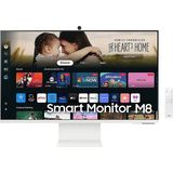 Samsung Smart Monitor M8 (M80D) 32″ Düz, UHD 4k, Va Panel, Smart Tv Uygulamaları, HDR10+, Usb-C, Ergonomik, 60 Hz, 4 Ms (Gtg) (LS32DM801UMXUE) - 0,03 ms - 100 Hz