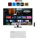Samsung Smart Monitor TV 43" 109 Ekran- 4K Ultra HD Görüntü Kalitesi ve Şık Ince Tasarım+Logitech Kablosuz Klavye+Hareketli Askı Aparatı - 43''