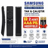 Samsung Smart TV Akıllı Kumandası Universal RM-G1700 Poke PK-7084 Tak & Çalıştır 2 Adet AAA Pil Hediyeli