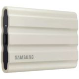 Samsung Taşınabilir SSD T7 Kalkanı, 1 Tb, USB 3.2 Gen.2, 1.050 Mb/s Okuma, 1.000 Mb/s Yazma, Mac, Pc ve Akıllı Telefon Için Dış Mekan Sağlam Harici Sabit Sürücü, Bej, MU-PE1T0K/EU
