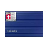 Samsung Taşınabilir SSD T7 Kalkanı, 2 Tb, USB 3.2 Gen.2, 1.050 Mb/s Okuma, 1.000 Mb/s Yazma, Mac, Pc ve Akıllı Telefon Için Dış Mekan Sağlam Harici Sabit Sürücü, Mavi, MU-PE2T0R/EU