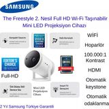 Samsung The Freestyle 2. Nesil Full Hd Wi-Fi Taşınabilir Mini Led Projeksiyon Cihazı + 20.000 Ma Powerbank Hediye