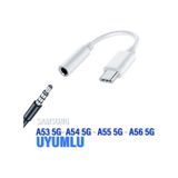 Samsung Uyumlu A53 A54 A55 A56typec 3.5mm Çevirici Kulaklık Dönüştürücü