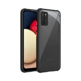 Samsung Uyumlu Galaxy A02S Kilif Lens Korumali Arkasi Seffaf Silikon 485489126 renk-siyah
