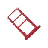 Samsung Uyumlu Galaxy A03 Sim Kart Tepsisi Cam Sm-a035f - Kırmızı