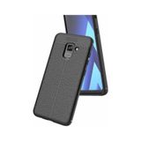 Samsung Uyumlu Galaxy A8 2018 Kılıf Zore Niss Deri Desenli Silikon Kılıf