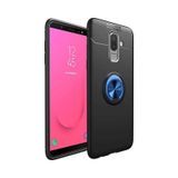 Samsung Uyumlu Galaxy J8 Kilif Yüzüklü Tam Korumali Silikon Kapak 418019755 renk-siyah-yuzuk-rosegold