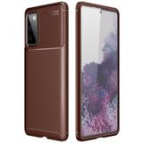 Samsung Uyumlu Galaxy S20 Fe Kılıf Kamera Çıkıntılı Karbon Fiber Dokulu Renk Atmaz Kapak Negro