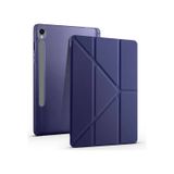 Samsung Uyumlu Galaxy Tab S10 Lite s10 Fe s9 10.9 Manyetik Standlı Kalem Bölmeli Kılıf Kapaklı lacivert