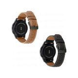 Samsung Uyumlu Galaxy Watch 3 45 Mm Deri Kordon Premium Dikişli Deri Kay