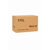 SAMSUNG Uyumlu MLT-D111L Muadil Toner M2020/ M2021/ M2022/ M2026/ M2070/ M2071 4'lü Set Paket Siyah