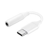 Samsung Uyumlu Type-c Kulaklık Dönüştürücü 3.5 Mm Jack Girişli Ses Adaptörü Aux Kablo Beyaz