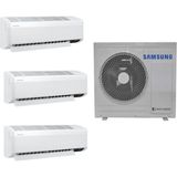Samsung Wind Free Multi 1+3 Sistem (AJ080TXJ4KH/EA) 7+18+18 Btu 8 Kw Dış Ünite - Beyaz