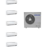 Samsung Wind Free Multi 1+5 Sistem (AJ100TXJ5KH/EA) 7+7+7+7+18 Btu 10 Kw Dış Ünite - Montaj Ücretsiz Borulama Ücretli