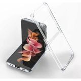 Samsung Z Flip 4 Şeffaf Korumalı Silikon Telefon Kılıfı & Kılıf