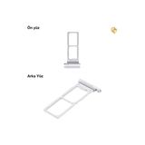 Samsung Z Fold 6 Sim İç Yuvası Çiftli Beyaz Çiftli Sim Yuvası İkili Sim Tepsisi Çiftli Sim Aparatı Dual Sim Çekmecesi