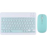 Samsung,xiaom,huawei ve Apple Tabletleri Ile Uyumlu Bluetooth Özellikli Klavye Mouse Set - Açık Yeşil