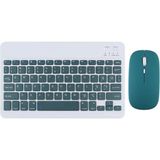 Samsung,xiaom,huawei ve Apple Tabletleri Ile Uyumlu Bluetooth Özellikli Klavye Mouse Set - Koyu Yeşil