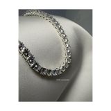 Samu Accessories İri Taşlı Premium Su Yolu Çelik Kolye - Silver Bold Tennis Necklace