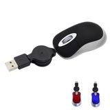 Samudgate Mini Kablolu Fare, Küçük Geri Çekilebilir Kablo USB Optik Fare, Çocuklar için 1600DPI Kompakt Seyahat Fareleri, Seyahat, Ofis, Ev, Dizüstü Bilgisayar, Bilgisayar için Taşınabilir Kablolu