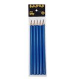 Samur 5' Kalın HB Kurşun Kalem, Silgili, 0.7 mm, , Üçgen, Başlangıç Kalemi (Mavi)