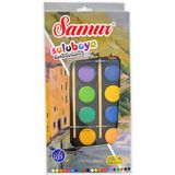 Samur Büyük Boy Sulu Boya 21 Renk + Fırça 2'li