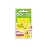 Samur Hopax Stickn 21705 Yapışkanlı Not Kağıdı Yarı Saydam 50 Yaprak 76X51 Mm Neon Sarı