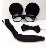 Samur Mickey Mouse Gözlüğü Papyonu Kuyruğu Seti