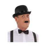 samur parti parti aksesuar & kostüm Charlie Chaplin Stil Yetişkin Şapkası – Siyah Melon Parti Şapkası